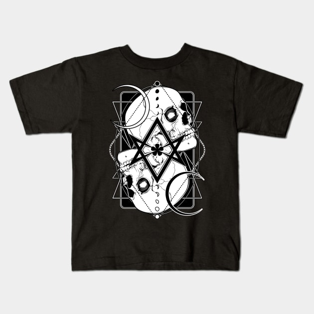 THELEMA: Do what thou wilt / Crowley's unicursal hexagram Kids T-Shirt by Von Kowen